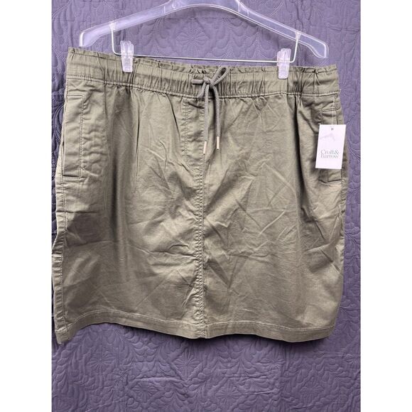 croft & barrow Dresses & Skirts - Croft & Barrow Mini Pull On Skirt w/tie rope & pockets Sports Summer SZ XL:NWT